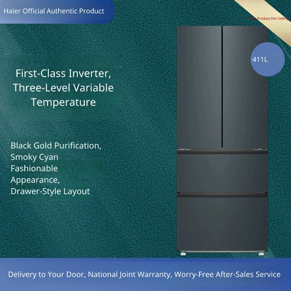 Haier BCD-411WLHFD7DC9U1 411L  French Door Inverter Frost-Free Refrigerator, Optimal Energy Efficiency - Image 6