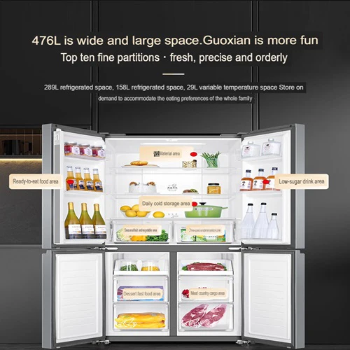 Haier BCD-476WGHTDEDXM 476 Nett Litres Energy Saving Fridge 4 Door 1Yr Warranty Commercial Use - Image 4