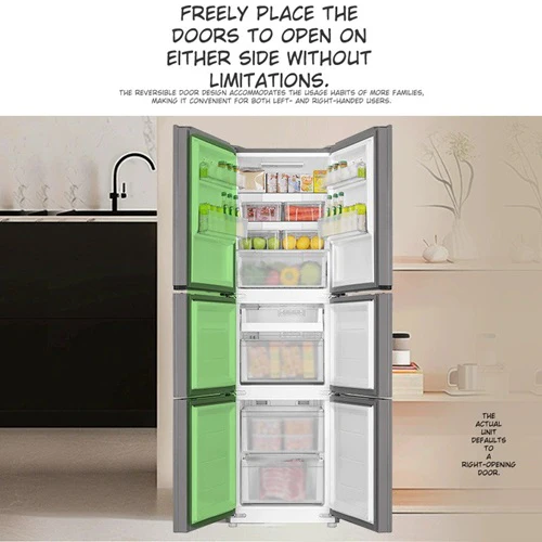 Haier Leader BCD-251WGLC3E7S9 251L Three-Door Frost-Free Air-Cooled Refrigerator Energy Class 1 - Image 3