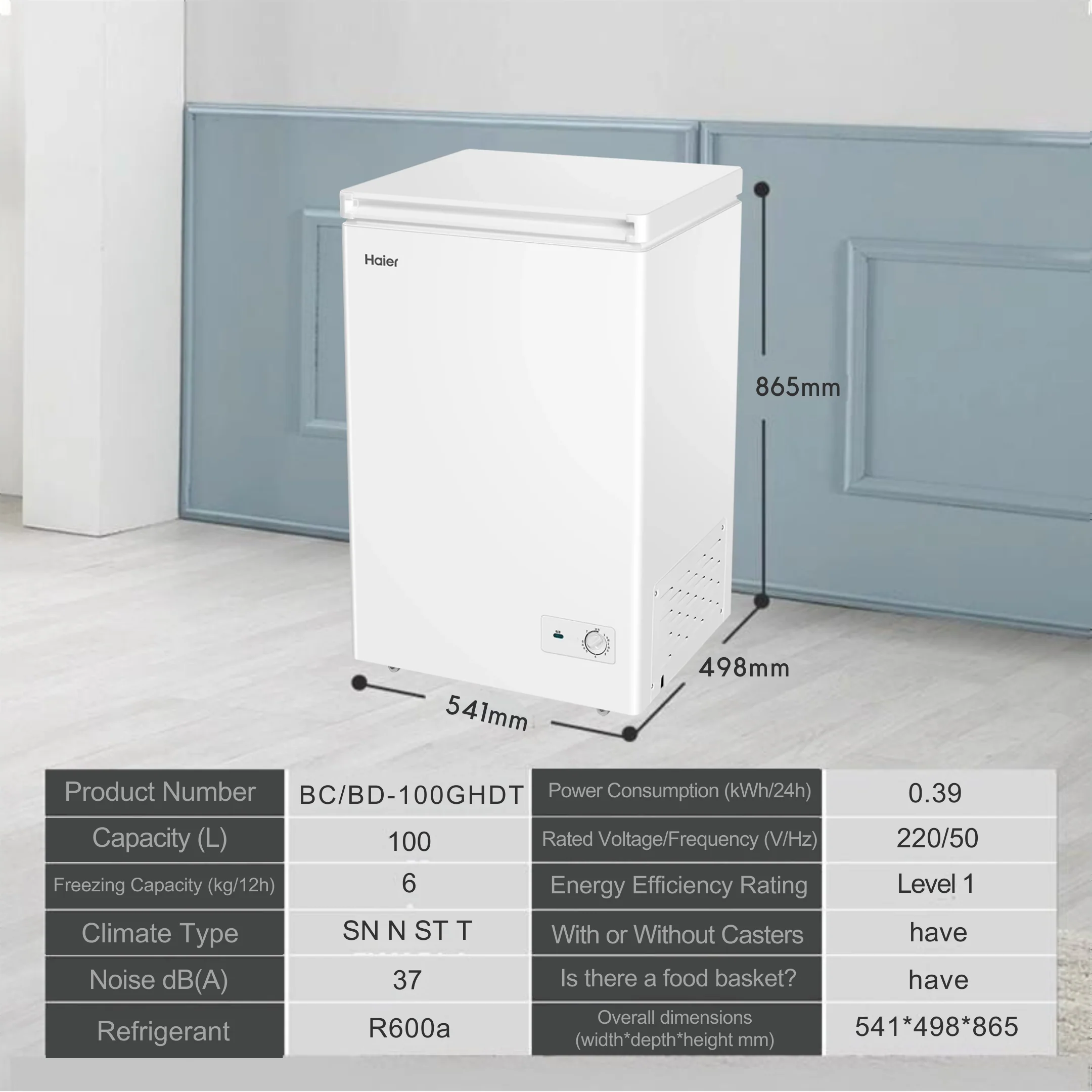 Haier Single Temperature Frost Reduction Chest Freezer 1Yr Warranty Commercial Use - Image 4