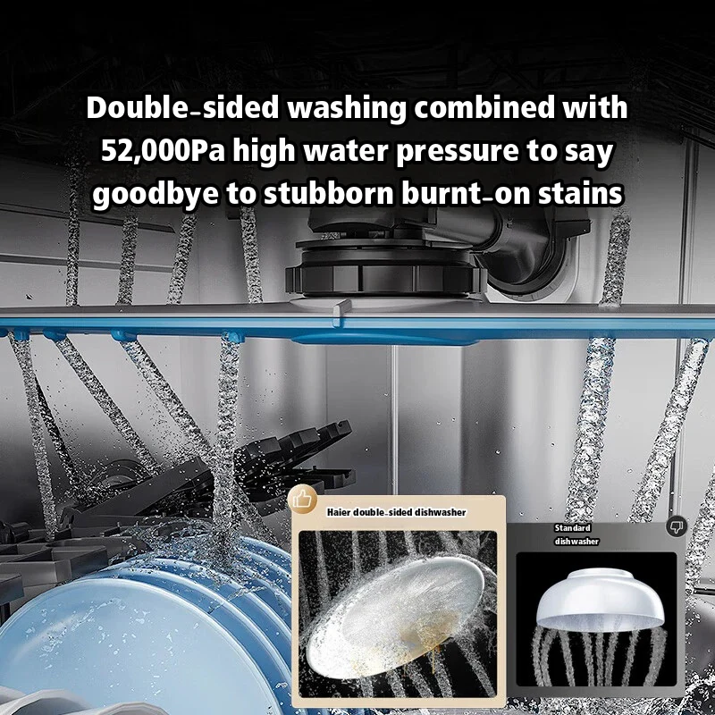 Pre-Order Haier X11S Double‑Sided 14‑Set Embedded Ultra‑Narrow Dishwasher Snow White - Image 17