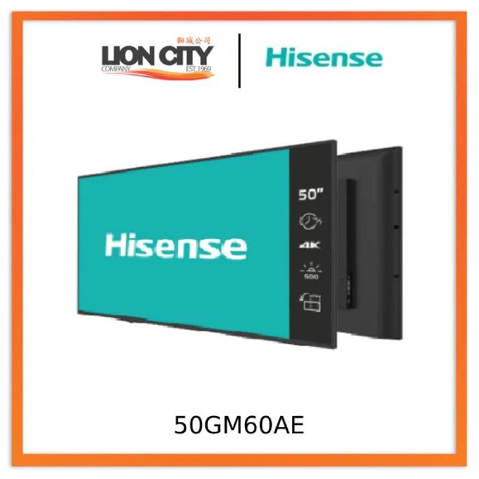 Hisense 50GM60AE 50” 4K UHD Digital Signage Display