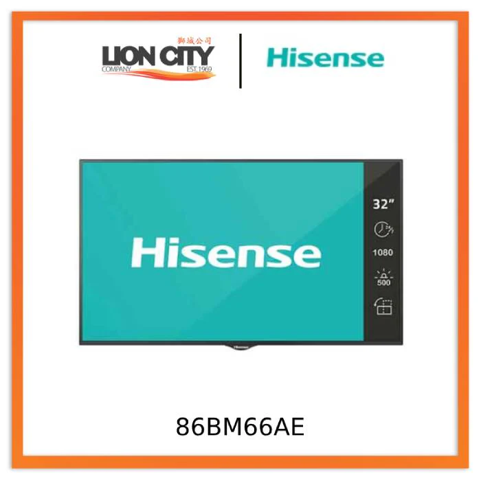 Hisense 86BM66AE 86” 4K UHD Digital Signage Display