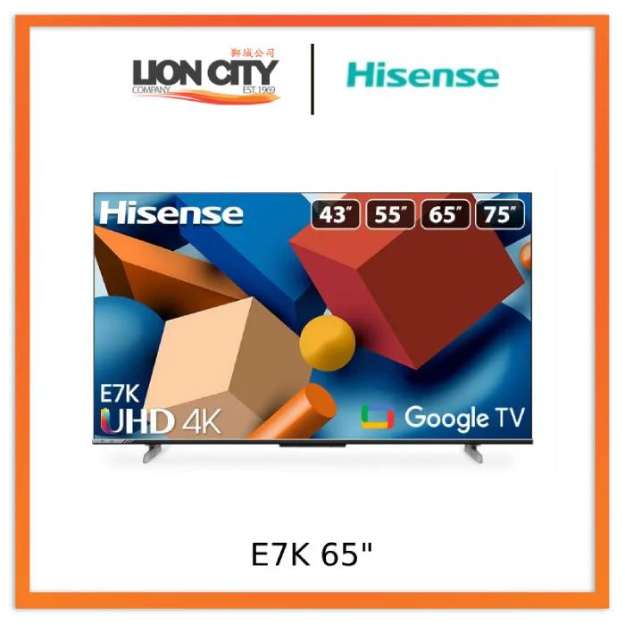 Hisense E7K 65" 4K UHD Google TV