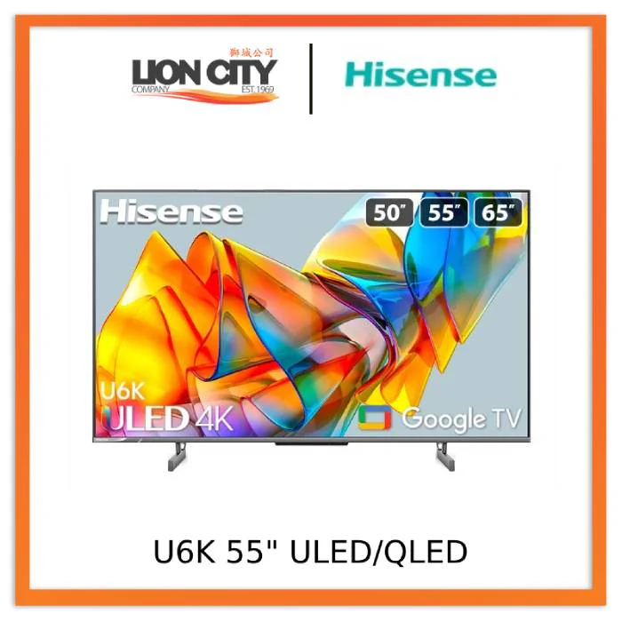 Hisense U6K 55" ULED 4K Google TV