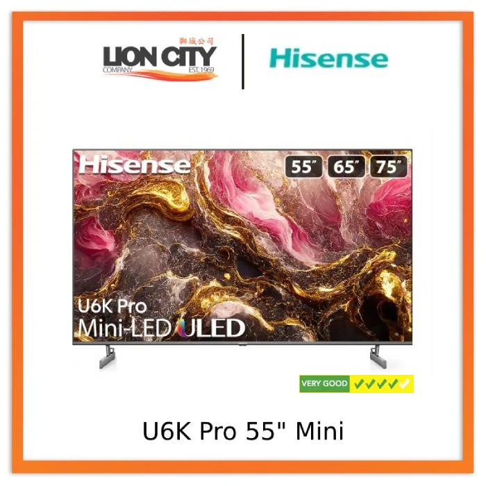 Hisense U6K Pro Mini-LED 55" ULED 4K Smart TV