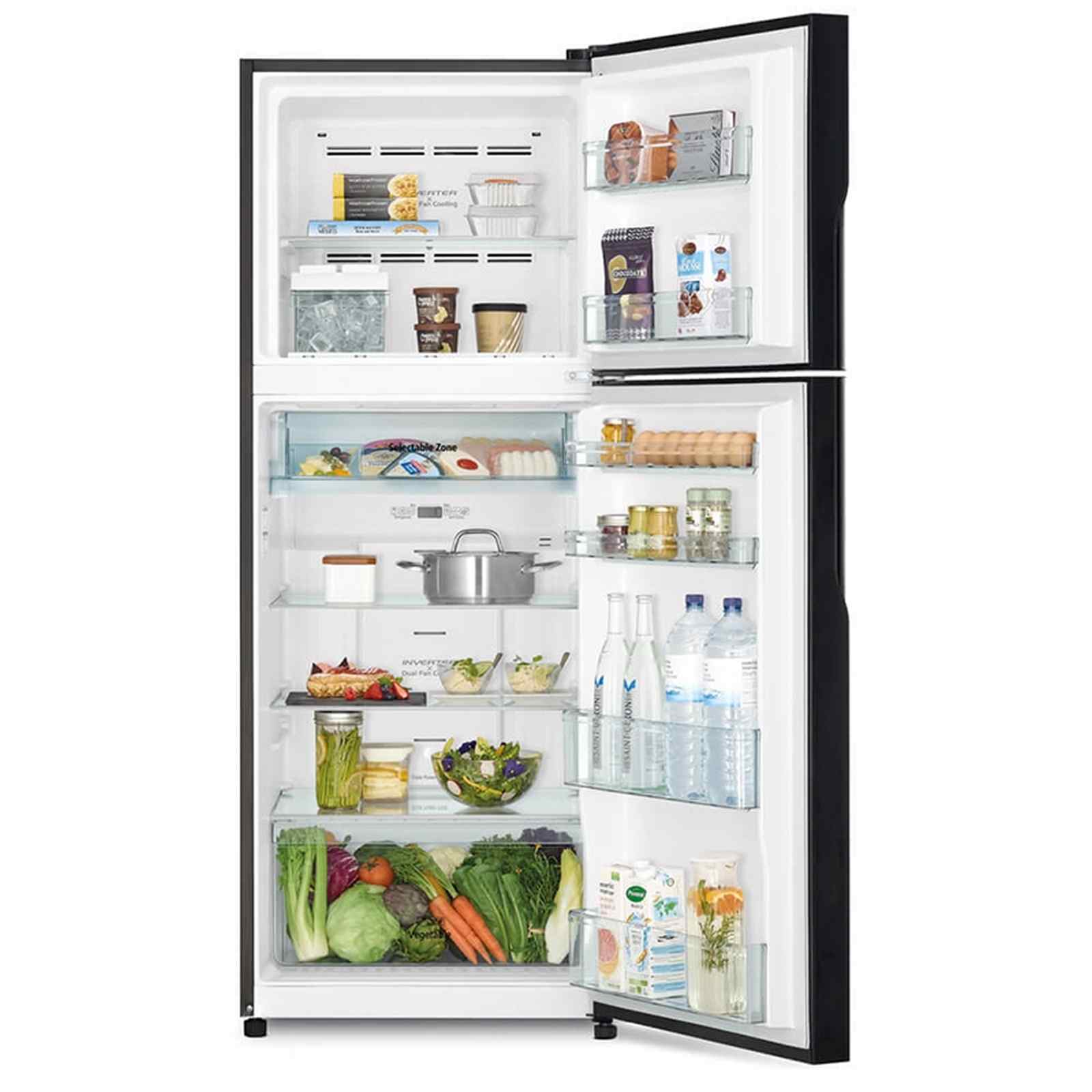 HITACHI 366L 2 DOOR FRIDGE R-VX450PMS9-PWH - Image 3