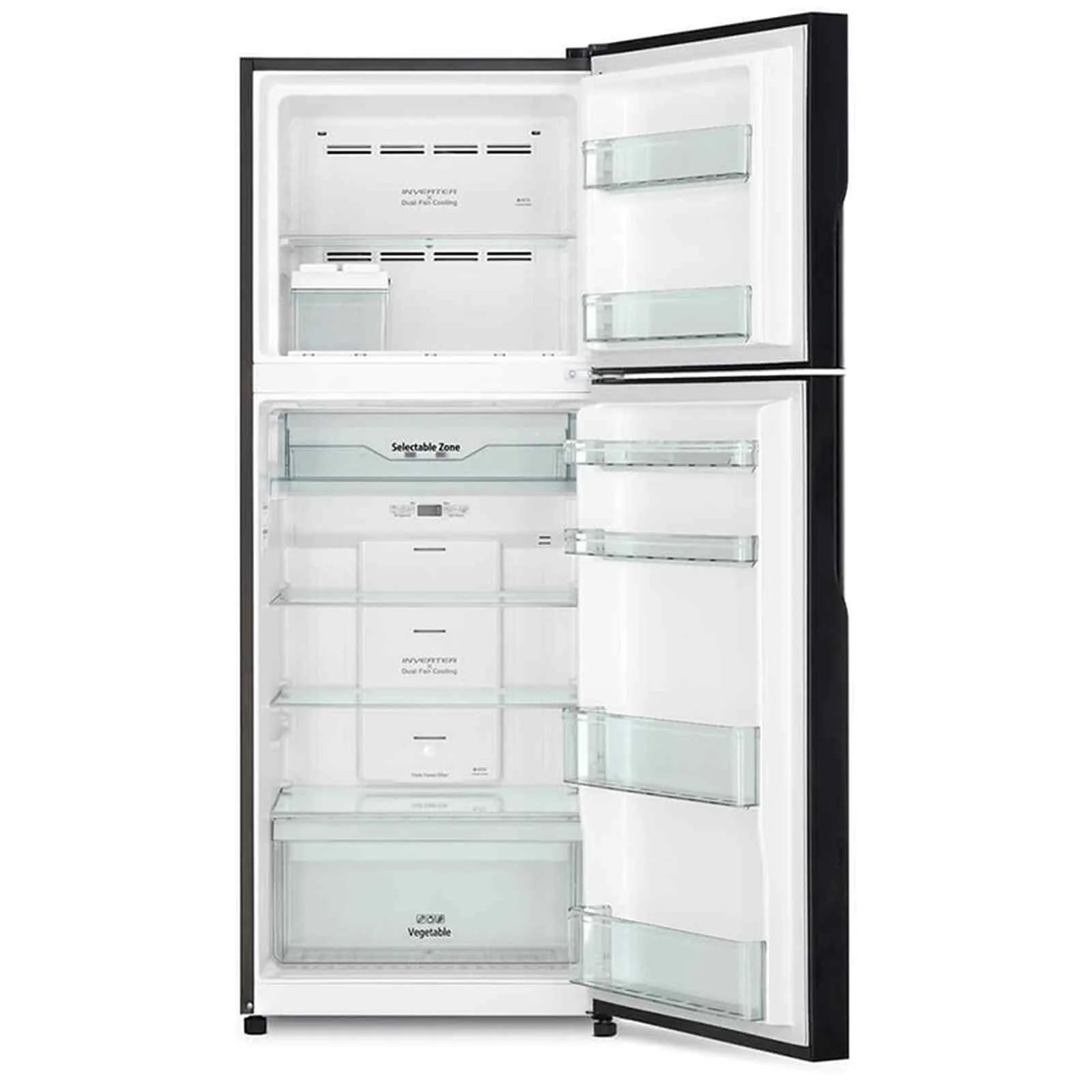 HITACHI 366L 2 DOOR FRIDGE R-VX450PMS9-PWH - Image 4