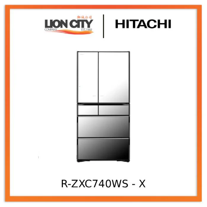 Hitachi 735L R-ZXC740WS-XTN/R-ZXC740WS-X 6-Door Fridge with Eco-Friendly Features - Image 5