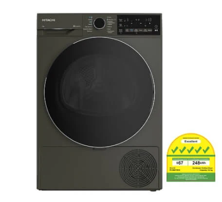 Hitachi BD-90YFVEM Front Loading - Washer Steam & Hygiene Easy Iron Inverter + Hitachi TD-80XFVEM Tumble Dryer - Image 4