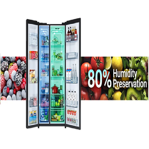 Hitachi HRSN9713ESGBKSG / HRSN9713ESGSSG 656L Side By Side Refrigerator - Image 8