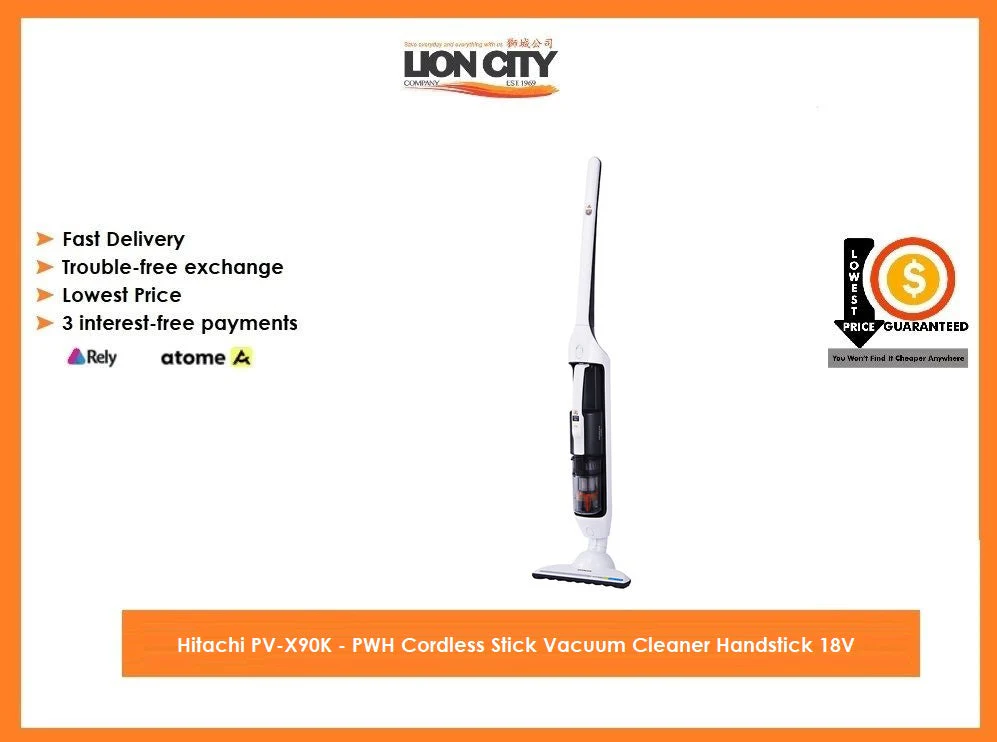 Hitachi PV-X90K - PWH Cordless Stick Vacuum Cleaner Handstick 18V - Image 2