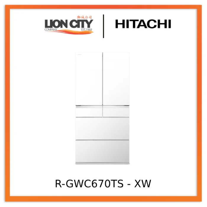 Hitachi R-GWC670TS-XK/XW 525L 6 Door Fridge - Image 3