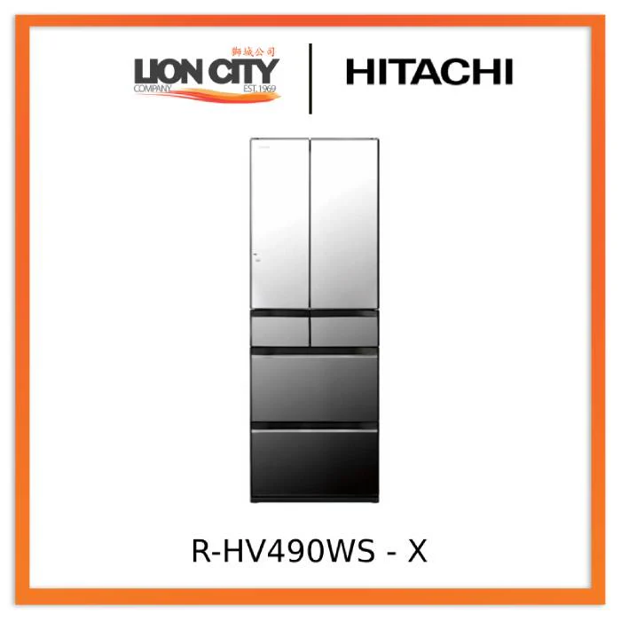 Hitachi R-HV490WS-XK/XW/X 485L Multi-Door Refrigerator - Image 5