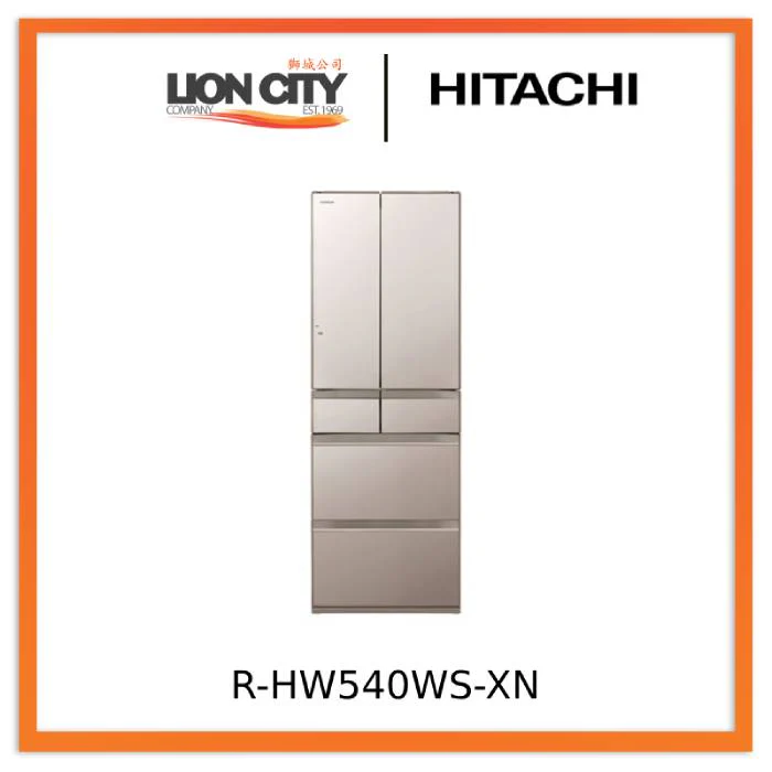 Hitachi R-HW540WS-XN/XW/XK 540L Multi-door Fridge