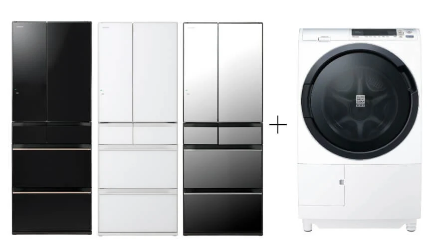 Hitachi R-HW620RS-XK/XW/X 416l Multi-door Fridge+Hitachi BD-SG100CJ 10kg Front Load Washer Dryer - Image 2