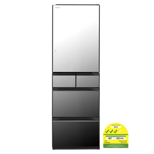 Hitachi R-HWS480KS-X (Crystal Mirror) Multi Door Refrigerator (500L) - Image 2