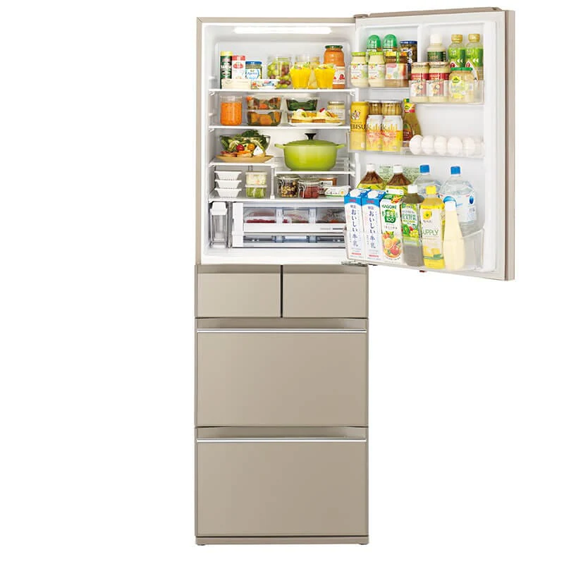 Hitachi R-HWS480KS-XN/X (Crystal Champagne/Mirror) Multi Door Refrigerator (500L) - Image 3