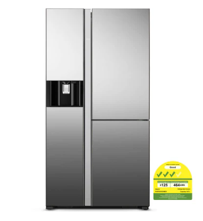 Hitachi R-M700VAG9MSX 569L Side-by-side 3-door Fridge (3 Ticks) - Image 2