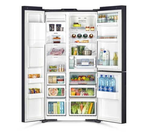 Hitachi R-M700VAG9MSX 569L Side-by-side 3-door Fridge (3 Ticks) - Image 5
