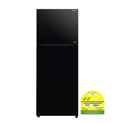 Hitachi R-VGY480PMS0-GBK 390L 2-door Inverter Fridge (2 Ticks) - Image 2