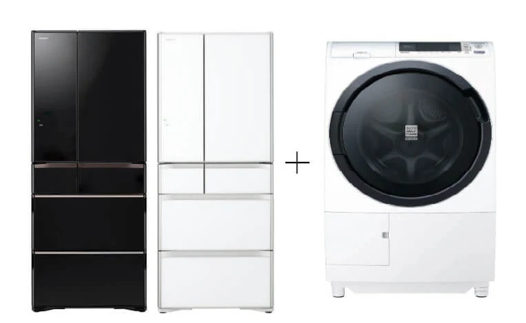 Hitachi R-WXC670KS-XK/XW Multi Door Refrigerator (500l)+Hitachi BD-SG100CJ 10kg Front Load Washer Dryer - Image 2