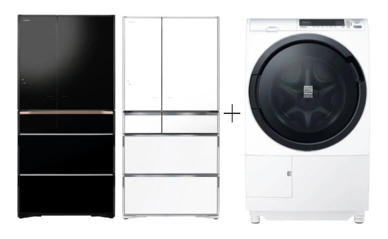 Hitachi R-WXC740KS-XK/XW 572L Smart Multi-door Fridge+Hitachi BD-SG100CJ 10kg Front Load Washer Dryer - Image 2