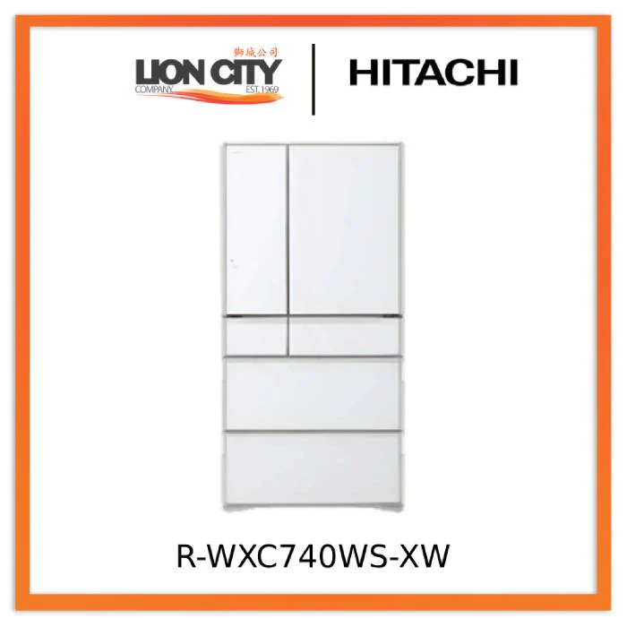 Hitachi R-WXC740WS-XK/XW 735L 6-Door Fridge - Image 3