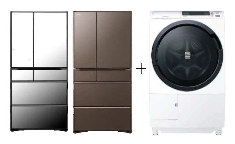 Hitachi R-ZXC740KS-X/XTN 572L Smart Multi-door Fridge+Hitachi BD-SG100CJ 10kg Front Load Washer Dryer - Image 2