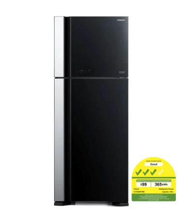 Hitachi R-VG560P7MS - GBK / GPW 450L Top Freezer Fridge - Image 2
