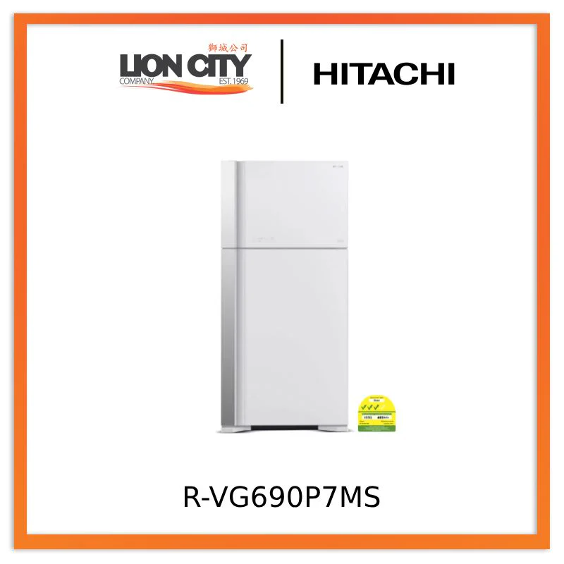 Hitachi R-VG690P7MS - GBK/GGR/GPW 550L Top Freezer Fridge - Image 5