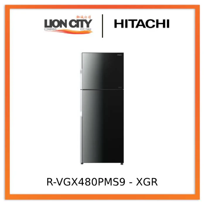 Hitachi RVGX480PMS9 - GBK / XRZ / XGR / MIR 2-Door Deluxe Glass Inverter Refrigerator - Image 5