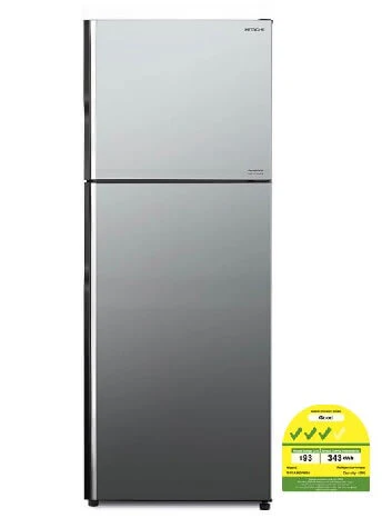 Hitachi RVGX480PMS9-MIR 2-Door Deluxe Glass Inverter Refrigerator - Image 2