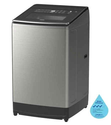 Hitachi SF-160ZCV 16KG Top Loading Washing Machine - Stainless Look Silver - Image 2