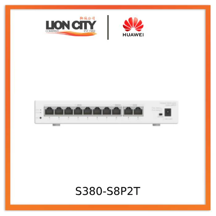 Huawei Gateway S380-S8P2T, 2*GE WAN, 8*GE LAN PoE+, 124W