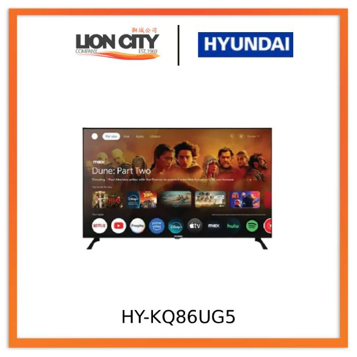 Hyundai HY-KQ86UG5 86" 4K Ultra HD QLED Frameless Google Television