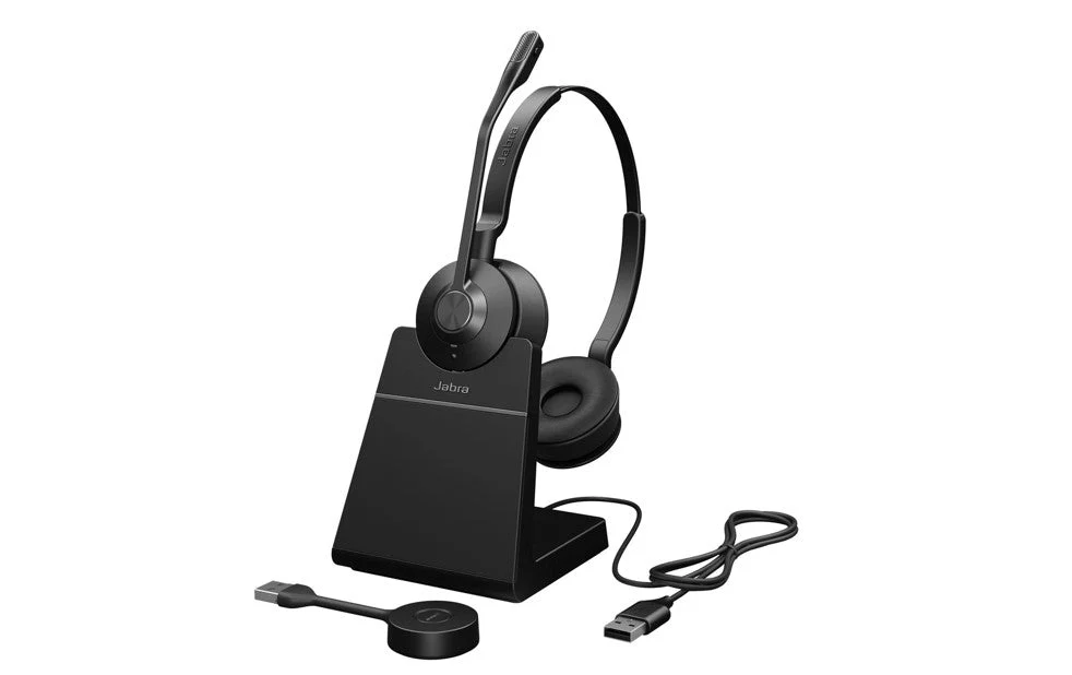 Jabra Engage 55 Mono UC Wireless ANC DECT Headset With Stand USB-A
