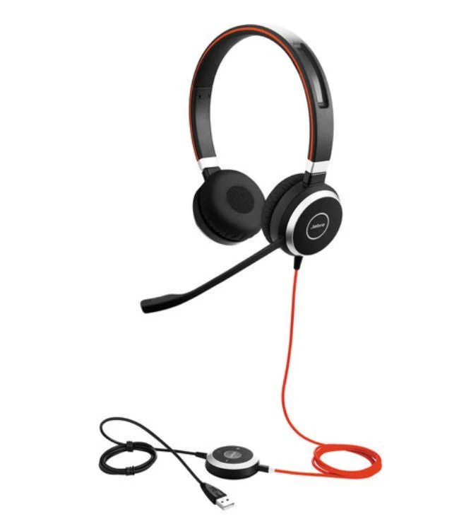 Jabra Evolve 40 UC Stereo Office Headset USB-C 3.5mm - Image 2
