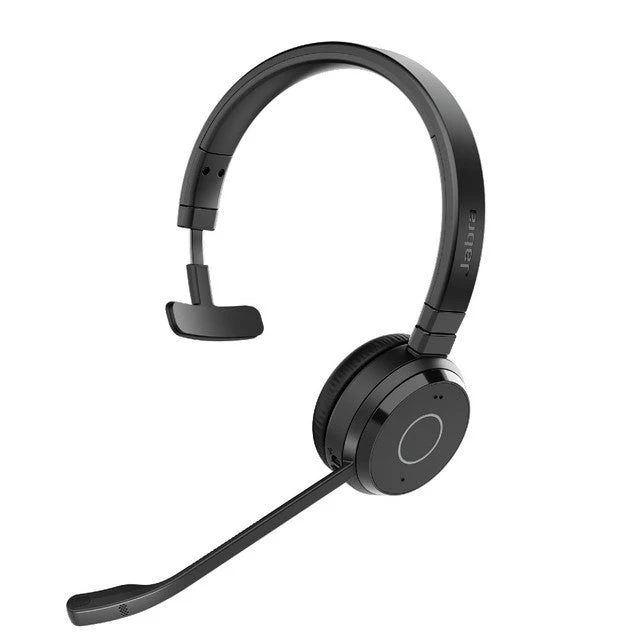 Jabra Evolve 65 TE MS Mono Wireless Bluetooth Headset with Charging Stand - Image 2