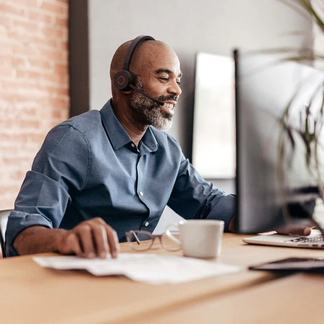 Jabra Evolve 65 TE MS Mono Wireless Bluetooth Headset with Charging Stand - Image 4