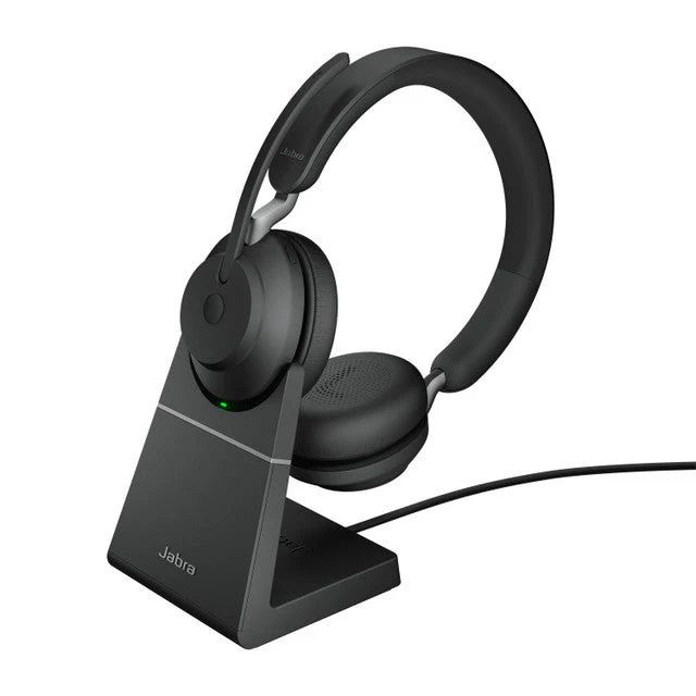 Jabra Evolve2 65 MS Stereo Wireless Bluetooth Headset with Stand USB-C