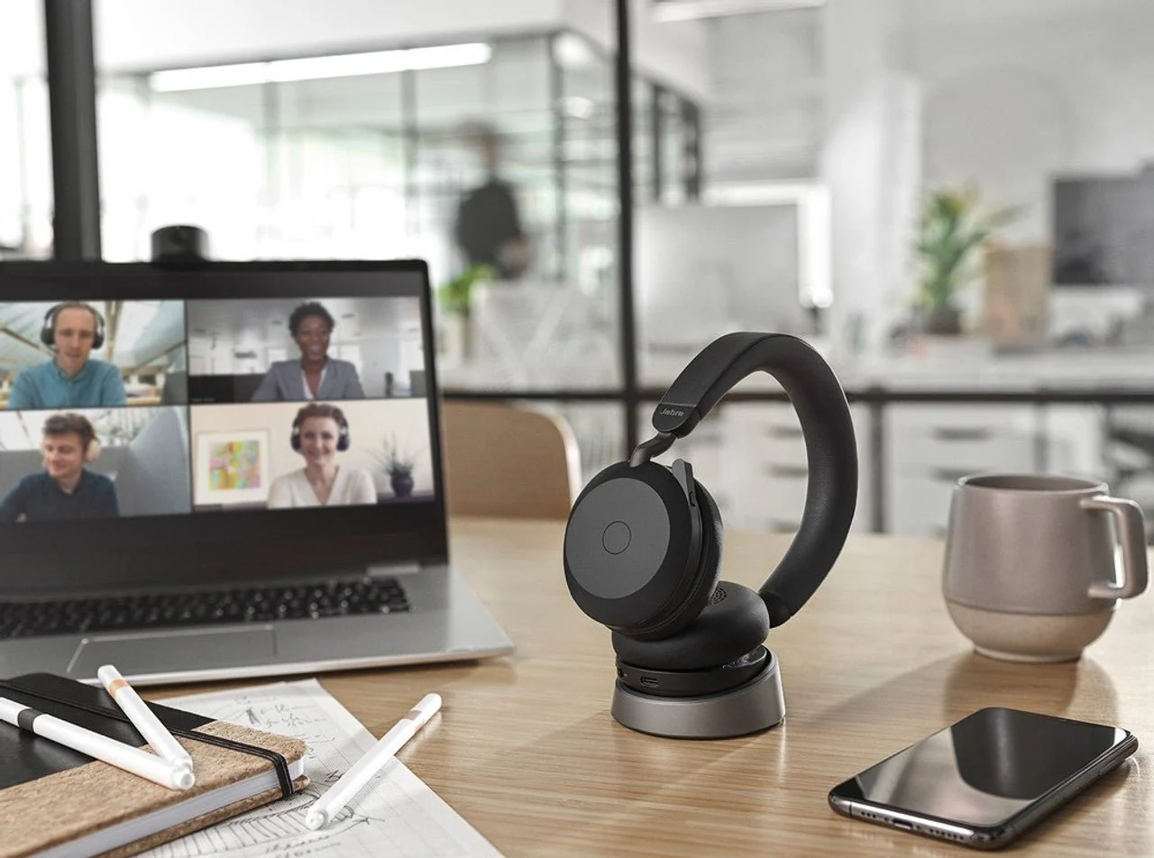 Jabra Evolve2 75 MS Stereo ANC Wireless Bluetooth Headset USB-C - Image 4