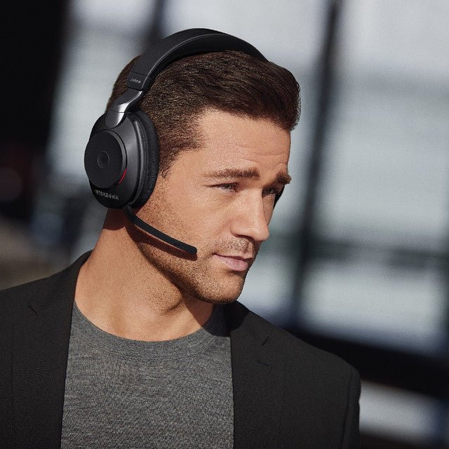 Jabra Evolve2 85 MS Stereo Wireless Bluetooth Headset with Charging Stand USB-C - Image 4