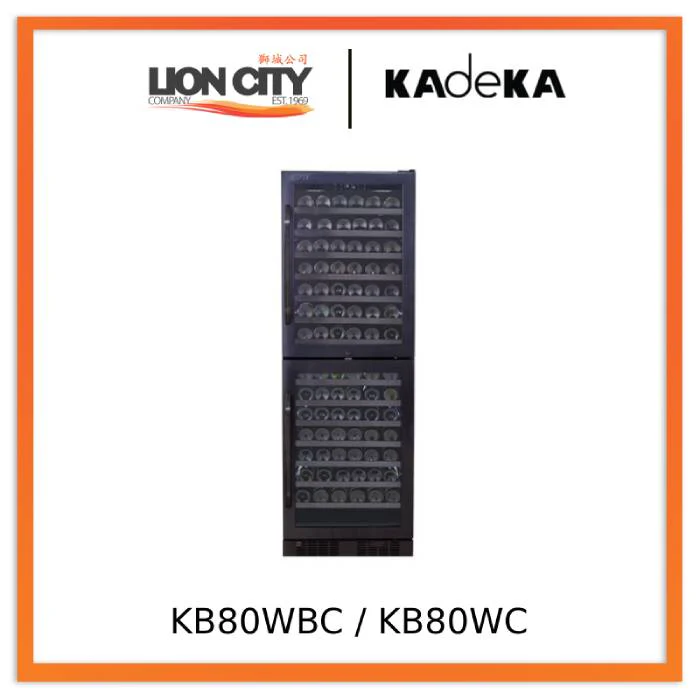 Kadeka KB80WBC / KB80WC Medley Series Wine Beverage Chiller
