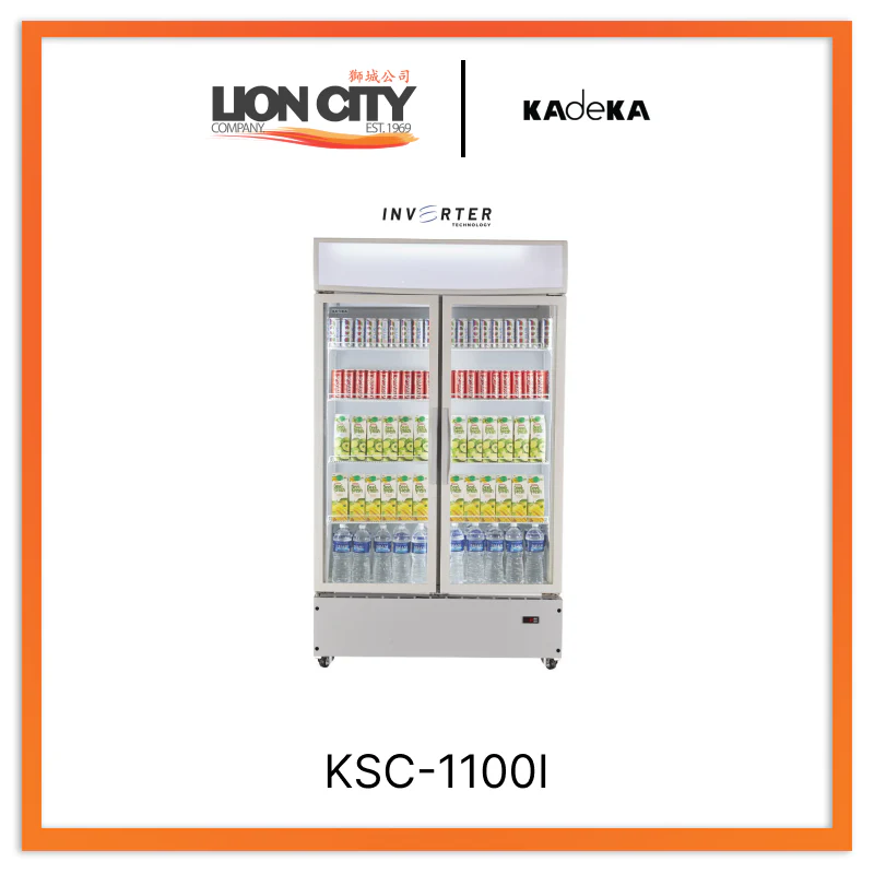 Kadeka KSC-1100I Upright Chiller Showcase 2 Doors