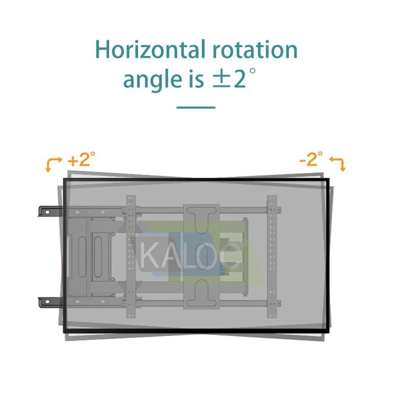 Kaloc KLC-DL90 55"-100" 90° DEGREES SWIVEL Long Arm TV Wall Mount, Extension TV BRACKET Swivel and Tilt, Full Motion Mount - Image 5