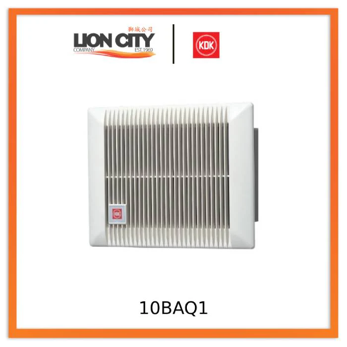 KDK 10BAQ1 4" (10cm) Ventilating Fan (for Bathroom Use)