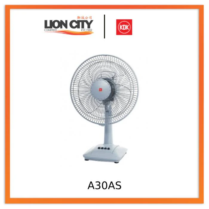 KDK A30AS 12" (30cm) Table Fan (Pre-order)- Silver Gray