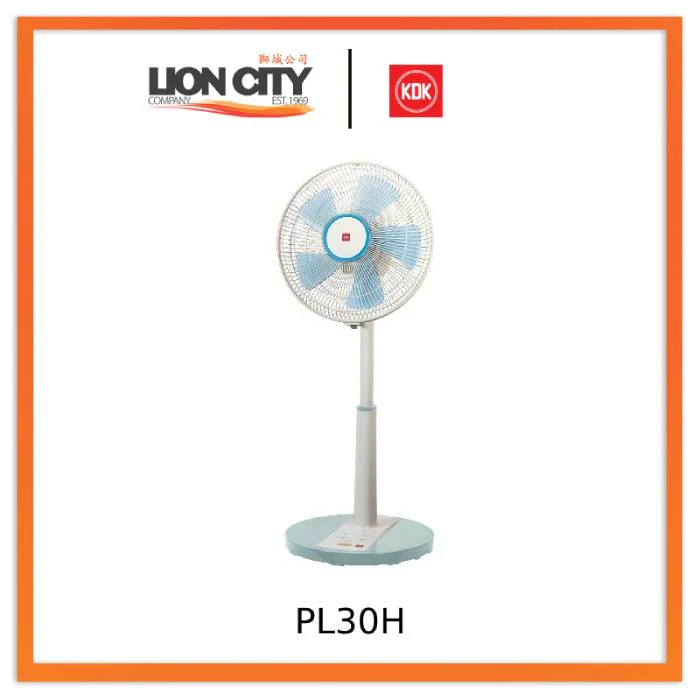 KDK PL30H White/Black/Blue Living Stand Fan 12" 30cm - Image 5