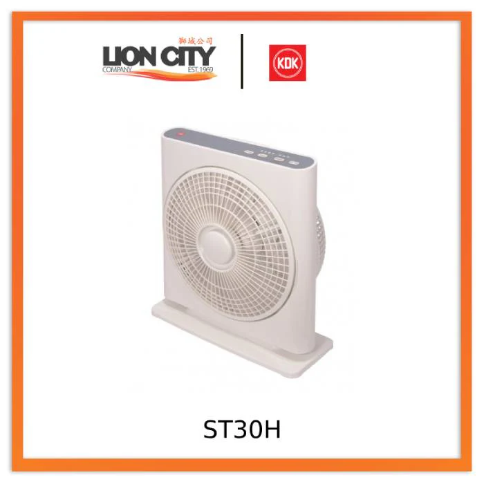 KDK ST30H Lavender/Grey 30cm Box Fan with Stand - Image 3